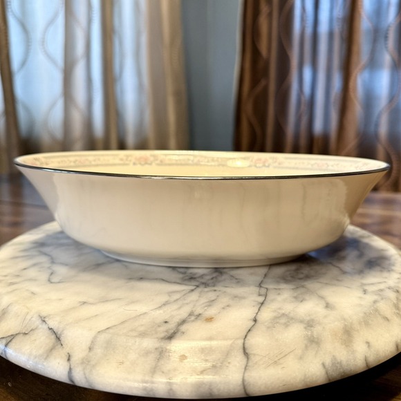 VINTAGE Cosmopolitan Lenox CHARLESTON Oval Vegetable Bowl 9" Fine Bone China - Picture 3 of 6